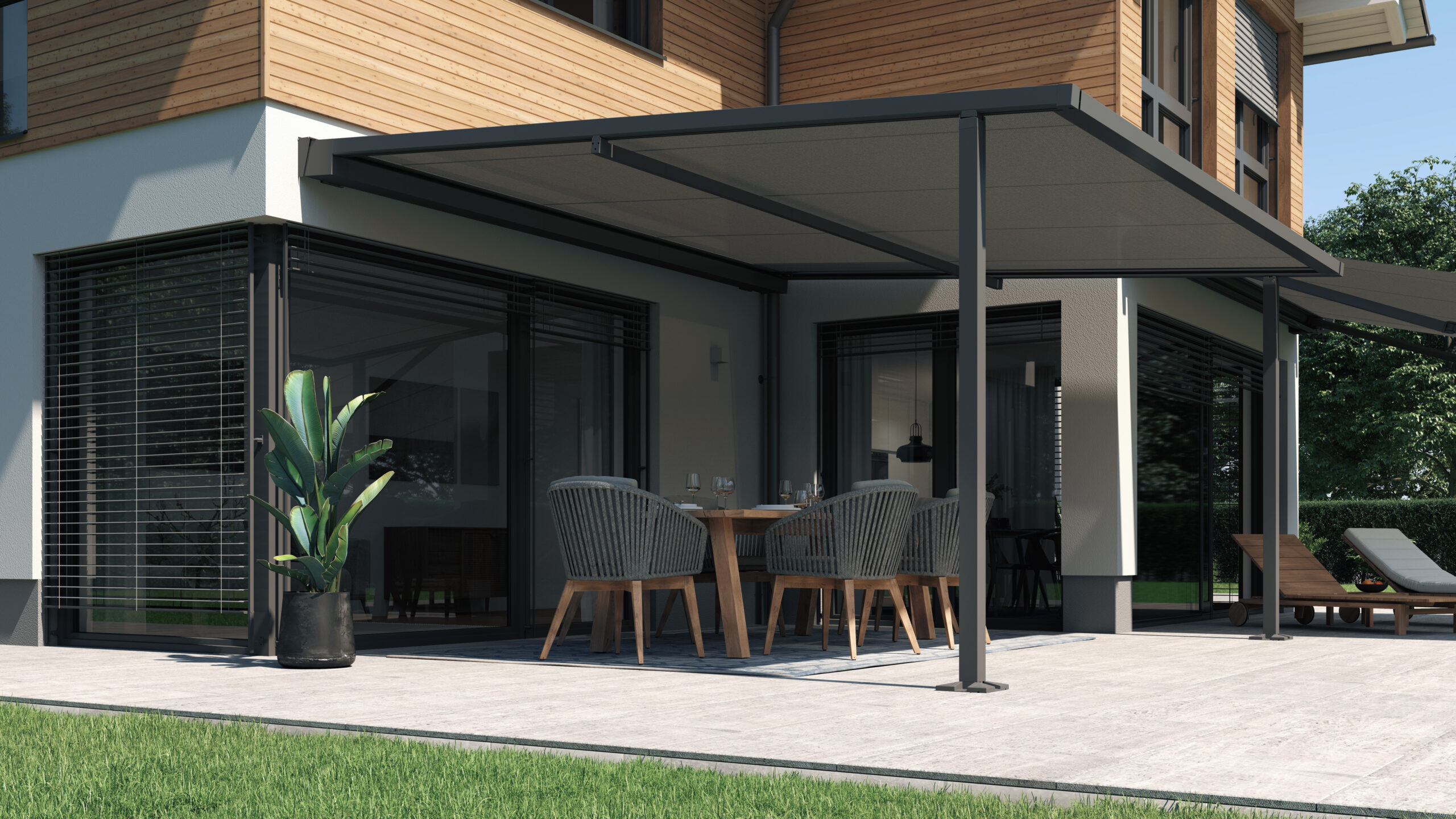 Pergola toile rétractable Nancy